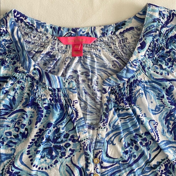 Lilly Pulitzer Essie Tank Top in Don’t Be Jelly print Blue Resort Size XXL - Picture 6 of 16